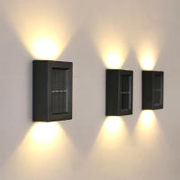 1-6Pcs Luces De Pared Solares Con 2LED Para Jardín Patio Valla Decoración Lámparas Iluminación Seguridad Exterior Impermeable Para Escaleras Y Atriles - details 8
