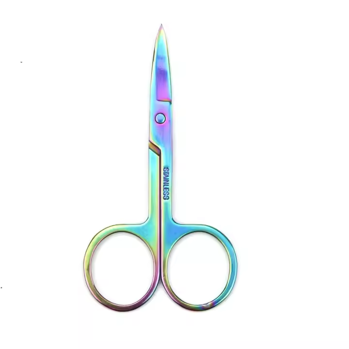Tijeras De Cutícula Profesionales De Acero Inoxidable Para Manicura Y Cejas Remover Chameleon Herramienta De Uñas Curva Para Eliminar Piel Muerta - 1