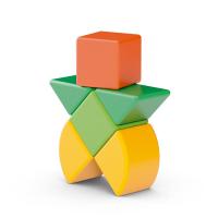 GEOMAG - Magicube Magnetics Building blocks 3 Shapes - SWISS MADRE 6 PCS - Starter Set - details 2