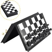 Juego de tablero de Ajedrez: with tablero de almacenamiento portátil/plegable - details 1