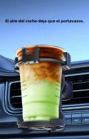 Soporte De Vaso Para Coche Multifuncional Con Soporte De Teléfono Y Café 360 Grados Giratorio Para Botella De Agua Y Refrescos Ventilador De Aire - details 0