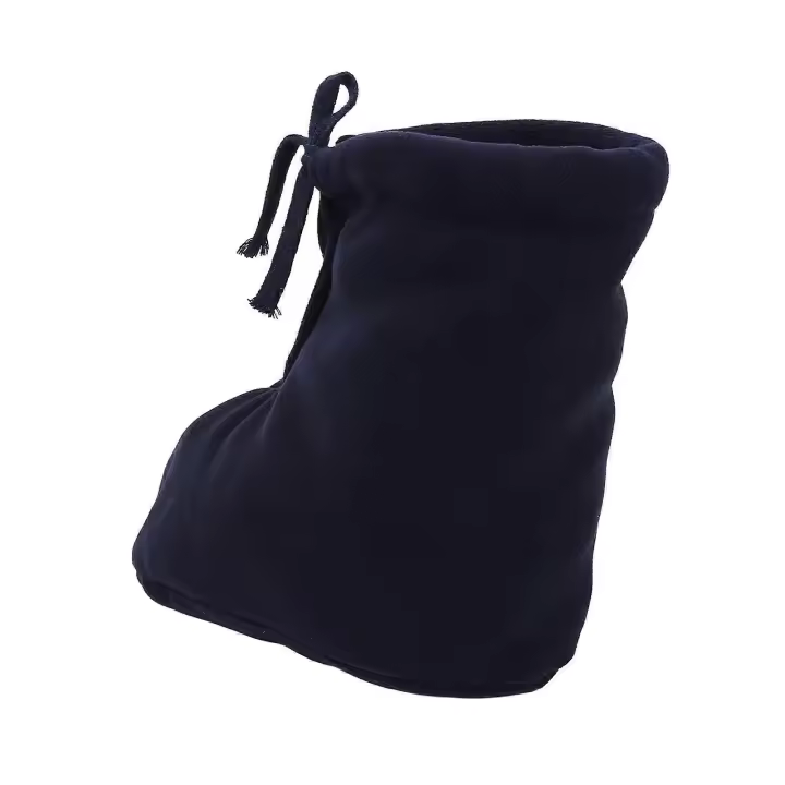 Cast Toe Cover for Swollen Feet XL Soft Fleece Thick Dark Blue Adjustable Foot Warmer for Men Women - 1