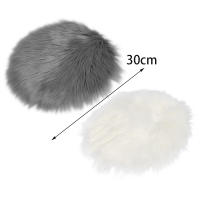 Alfombra De Lana De Oveja Brillante Y Suave De Alta Calidad 30Cm 40Cm Lavable Para Silla Cama Decoración Del Hogar Estilo Minimalista - details 0