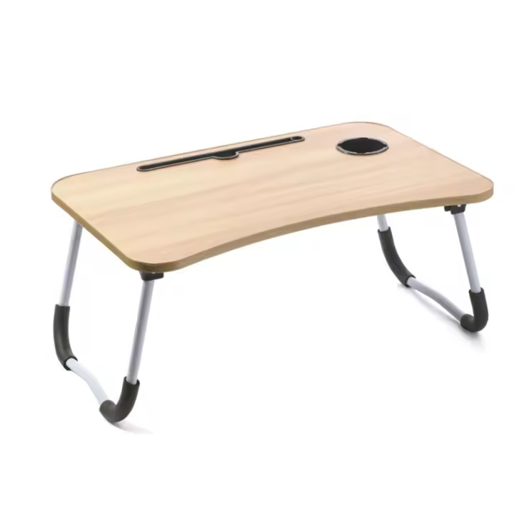 Mesa Con Patas Plegables Mesa Laptop Plegable De Madera Para Ordenador Portátil En Sofá O Cama. Bandeja Auxiliar Multiusos Para Desayuno Leer O Trabajar 40X60X26 Cm Madera - 1