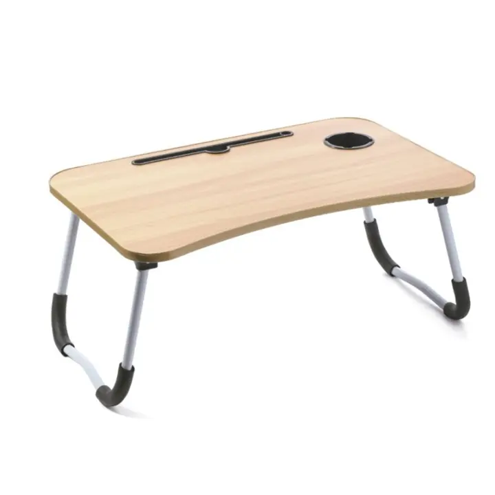 Mesa Con Patas Plegables Mesa Laptop Plegable De Madera Para Ordenador Portátil En Sofá O Cama. Bandeja Auxiliar Multiusos Para Desayuno Leer O Trabajar 40X60X26 Cm Madera - 1