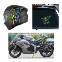 Pegatina Reflectante Para Casco De Motocicleta HAHAHAHAHA Vinilo Impermeable Decoración Accesorios De Estilo Para Coche Moto Personalización - details 2