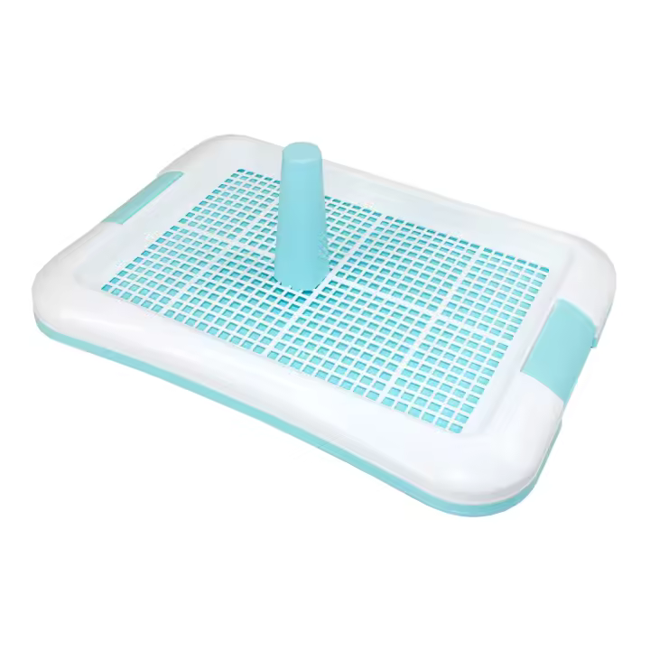 SMELL & SMILE Bandeja Sanitaria de Adiestramiento Inodoro Interior para Perros Aseo Mascotas Bandeja de Entrenamiento para Mascotas Orinal para Perros (M 49 x 35cm) - 1