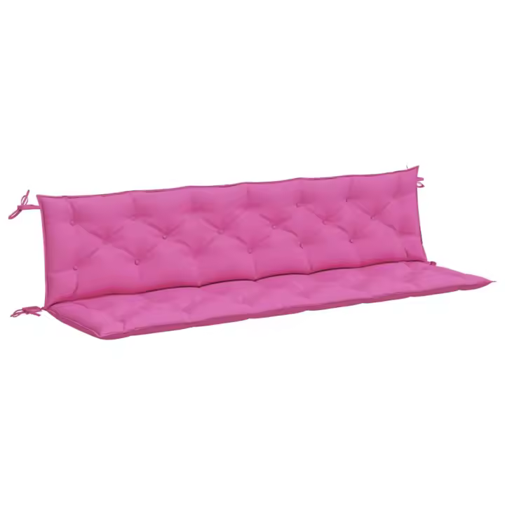 vidaXL Cojines para banco de jardín 2 uds tela 200x50x7 cm Color Crema,  Azul y blanco,  Verde y rosa y mas Cojín Decorativo de Asiento Cojines de muebles de salon - 1