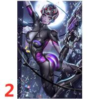 Póster De Anime Overwatch Widowmaker Arte De Pared Para Sala De Estar Decoración De Casa Material De Lienzo Sin Marco - details 0