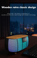 Lámpara De Noche Multifuncional Con Altavoz Bluetooth Y Carga Inalámbrica Rápida 15W Para Mesa De Noche En La Habitación Luz Ambiente Redonda Con Bombilla LED - details 6
