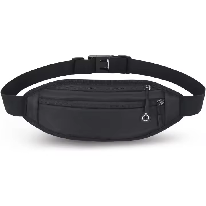 Riñonera para Corver, para Mujer, hombre, Niño, niña, riñonera para deportes, Correr, trotar, fitness, cycling (Negro) - 1
