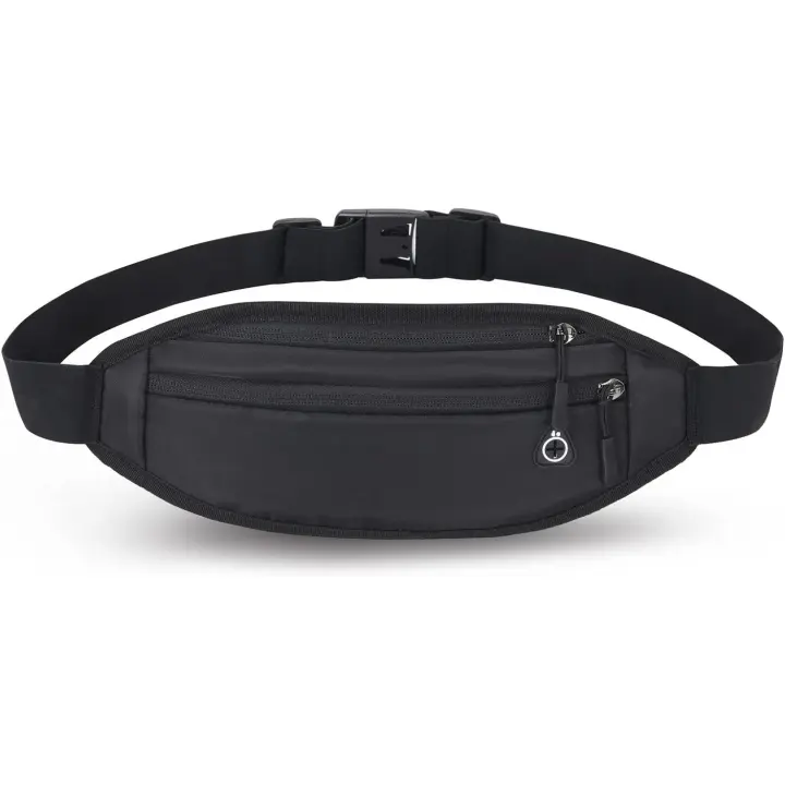 Riñonera para Corver, para Mujer, hombre, Niño, niña, riñonera para deportes, Correr, trotar, fitness, cycling (Negro) - 1