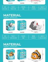 Bloques De Construcción Pequeños De Animales Del Oceano Creativos Juguetes Educativos Compatible Con Legos Para Niños - details 10