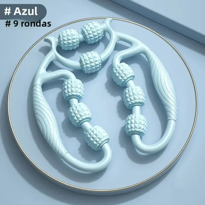 Rodillo De Masaje Para Musculature Fascial 9 Piezas Para Aliviar Dolor Muscular En Piernes Y Brazos Reducción De Celulitis - 1
