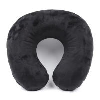 Almohada De Viaje En Forma De U Soporte Cervical Inflable Portátil De Peluche Corto Esencial Para Descansar En La Oficina Y Dormir - details 5