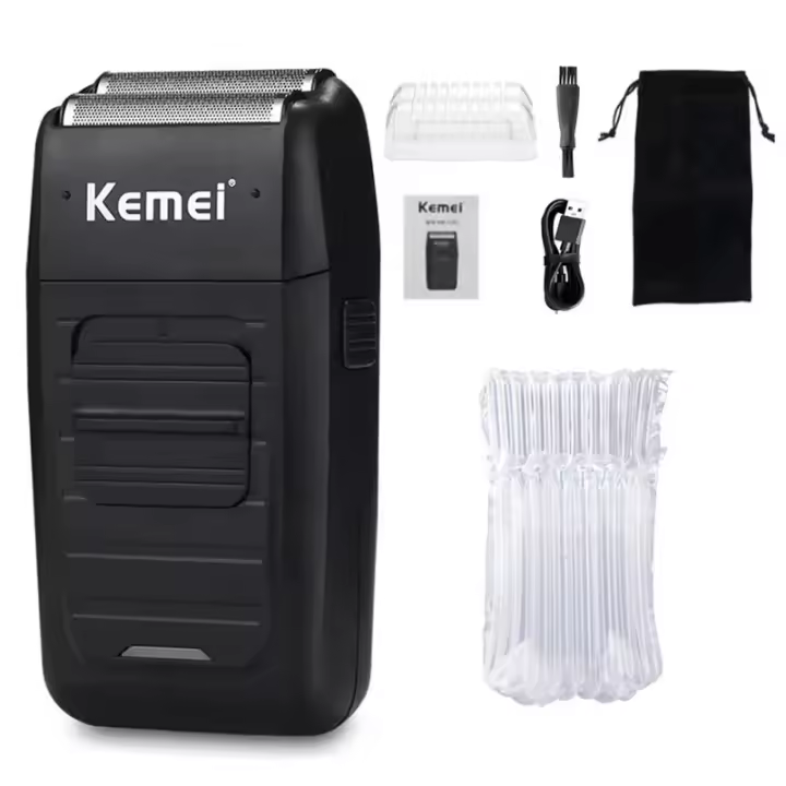Kit De Pelacabelos Kemei KM-2296 KM-2299 KM-1102 Para Hombres Máquina De Cortar Cabello Profesional Recargable Con Indicación De Carga Velocidad De Rotación Y Ajuste De Longitud De Corte - 1