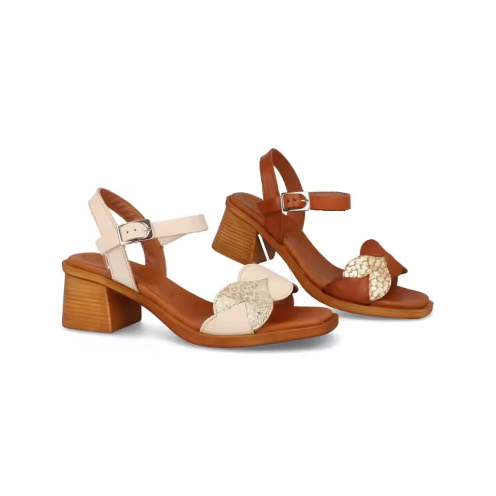 4473 - DIGO DIGO SANDALIAS DE TACÓN   COLORES : CUERO , BEIGE  TALLAS : 35 AL 41  CORTE EXTERIOR : PIEL  FORRO INTERIOR : PIEL / SINTÉTICO  PLANTILLA : PIEL / GEL    ALTURA TACÓN / CUÑA : 5,5 CM.  PISO : SINTÉTICO - 1