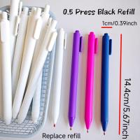 Bolígrafo Gel Minimalista Neutro Para Estudiantes Y Oficina Negro Presión Agua Retro Colores Macarón Bola De Tinta 0.5mm - details 0