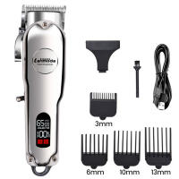 Profesional Dog hair Clipper todo metal recargable PET trimmer Gato máquina de afeitar Cúter Puppy grooming haircut Bajo noice - details 14