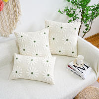 Funda De Cojín Elegante Con Bordado De Flores En Estilo Étnico Decoración Para El Hogar Sin Núcleo De Cojín 100% Poliéster - details 3