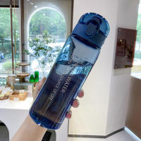 Botella De Agua Deportiva Transparente 780ml Reutilizable Para Gimnasio Viajes Exterior Escuela Con Cierre Hermético Y Diseño Fresco - details 0