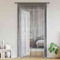 vidaXL Cortinas de tiras 2 uds 140x250 cm en color Multicolor/Azul claro/Antracita y más | protección solar decorativa para ventanas hogar oficina dormitorio fácil de instalar - details 2