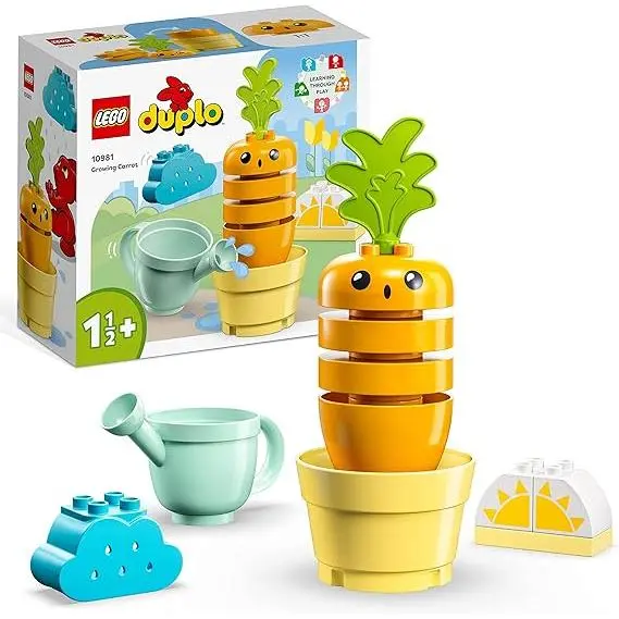 LEGO: Duplo Planta de Zanahoria  - Regalo Original  - Juego Educativo - Edad recomendada mayores de 18 Meses - 1