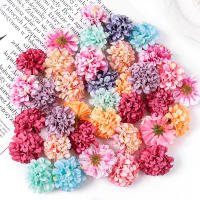 Cabezas De Flores Artificiales De Algodón Pura Seda Hydrangea 4cm Para Decoración De Hogar Boda Decoración De Matrimonio Accesorios De Coronas De Novia - details 7