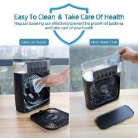 Ventilador Portátil 3 En 1 Con Condicionador De Aire Y Luz Nocturna LED Humidificador Ajustable Para Oficina Y Hogar - details 2