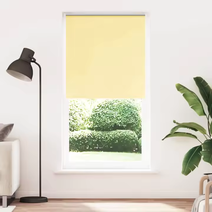 cm Estor Enrollable Opaco Amarillo 90x210 cm Tela Ancho 85,7cm - 1