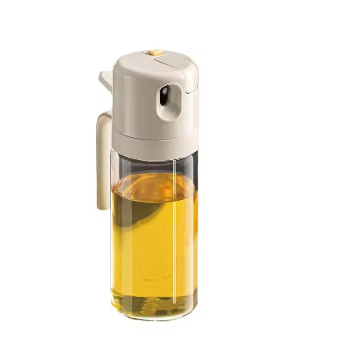 "Spray de aceite para freidora de aire de 250 ml, Cristal con Brocha para Cocinar, multifuncional 2 en 1." - 1