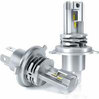Bombilla LED H4, 6500 K, blanca, para kit de bombillas de faros delanteros de conversión de luces altas y bajas de automóvil de 12 V a 24 V. (2 piezas) - details 0