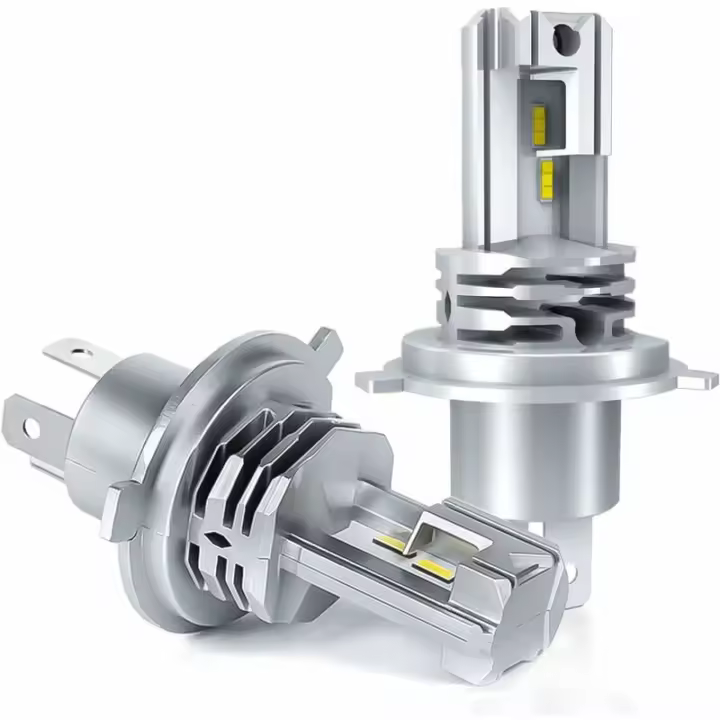 Bombilla LED H4, 6500 K, blanca, para kit de bombillas de faros delanteros de conversión de luces altas y bajas de automóvil de 12 V a 24 V. (2 piezas) - 1