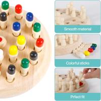 Juego de mesa para niños de 4 años, ajedrez de madera con memoria Montessori, juguete interactivo para padres e hijos - details 2