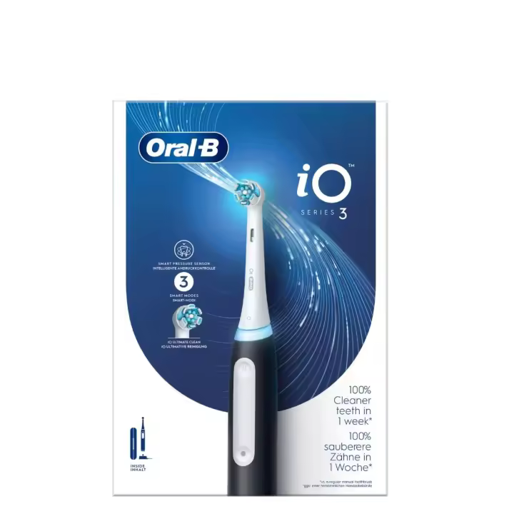 Oral B iO Series 3- Cepillo de dientes eléctrico, 3 modos de cepillado para el cuidado dental,+estuche de viaje. - 1