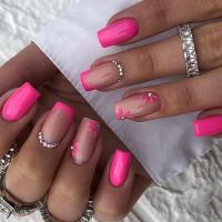 Juego De 24 Uñas Postizas Con Diseño De Flor Y Forma De Coffin Largas Ballerina Frases Francesas Acrílicas Cubiertas Por Encima Para Uñas Artísticas - details 27