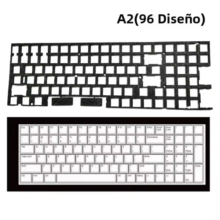 1 Pcs Almohadilla Absorbente De Sonido Para Teclado Mecánico ESHYLALA Antipolvo General Adecuado Para Teclado De Tamaño Estándar - 1