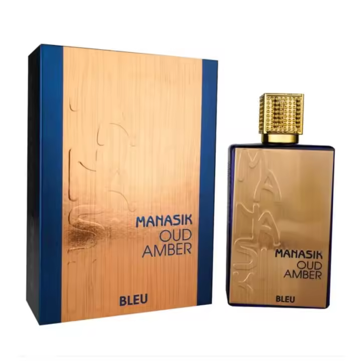 PERFUME ÁRABE OUD AMBER BLEU DE MANASIK EN FORMATO DE 100 ML - 1