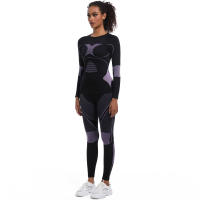SSITO Conjunto de Mallas de gimnasio de Seco rápido, ropa de Esquí de DOT sin Costura para el invierno, ropa y pantalones de Seco rápido para correr, deporte y ciclismo - details 20
