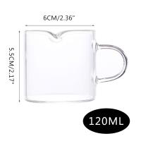 Taza De Café De Vidrio Borosilicato Grueso Doble Boca Para Espresso Ecológica Translúcida Utensilios De Cocina Para El Hogar - details 0