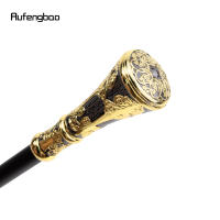 Bastón De Moda Con Manija Redonda De Flores Lujo Dorado Y Negro 93cm Con Punta De Goma Para Fiesta Y Decoración - details 6