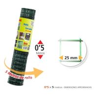 LILI HOME Malla Electrosoldada Forrada 1.5m x 5m Disponible en dos tamaños de cuadraditos (13 x 13 mm y 25 x 25 mm), lo que permite elegir la opción más adecuada para tus necesidades específicas. Fabricada en acero galvanizado, esta malla ofrece una e - details 8