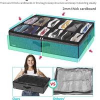 Organizador De Zapatos Para Debajo De La Cama Adaptador Para Contenedores De Zapatos Con Cubierta Transparente Armario Organizador - details 4