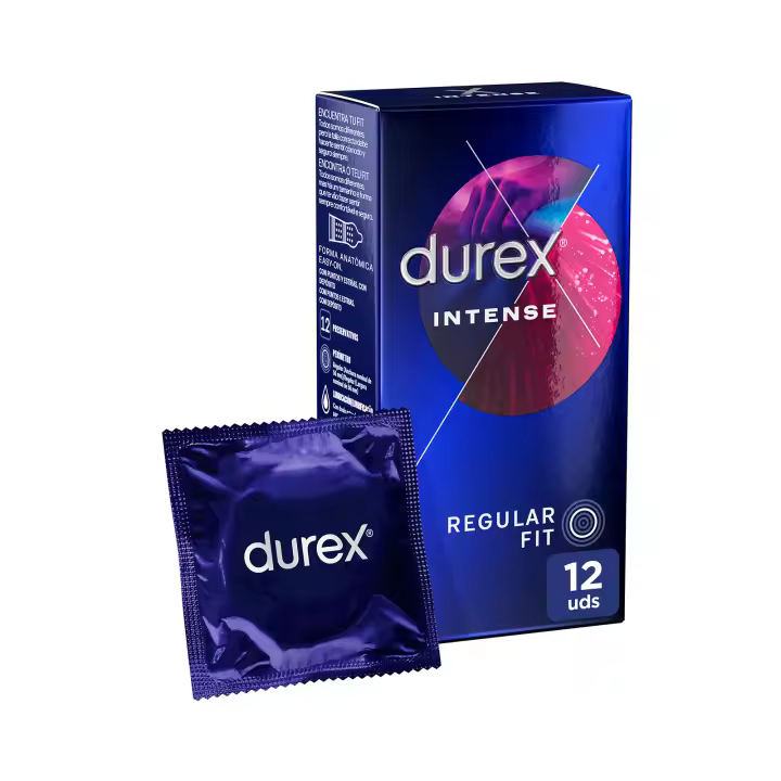 Durex - Preservativos Intense Orgasmic para Mayor Sensación Packs 12-24 condones para un sexo seguro - 1