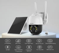 Cámara IP Seguridad Foscam B4 SOLAR con batería 4MP WiFi, función Pan/Tilt, incluye panel solar eficiente, audio bidireccional, visión nocturna - details 2