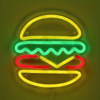 Lámpara LED De Neón Para Decoración De Pared Hamburguesa Comida Deliciosa Ilumina Tiendas De Comida Rápida Y Restaurantes - details 1