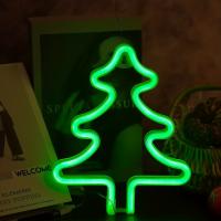 2pcs Luces Neón Navidad Árbol Y Ciervo Decoración LED Para Fiesta Navidad Dormitorio Sala Comedor Regalos De Vacaciones - details 8