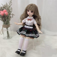 Muñeca Bjd De 30cm Con 12 Articulaciones Móviles Ojos Marrones 3D Ropa Y Zapatos Incluidos Juguetes Para Niñas Regalo Para Niños - details 1