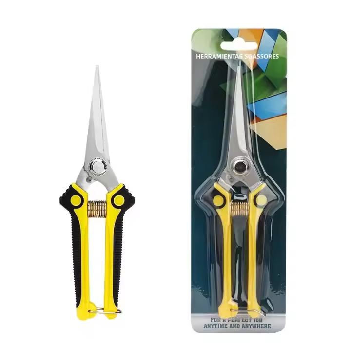 Tijeras De Poda Rectas De 190mm Con Mango Antideslizante Acero Inoxidable Para Jardín Y Bonsái Herramientas Manuales De Uso Doméstico - 1