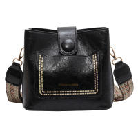 Bolso Bandolera De Cuero PU Vintage Para Mujer Lujo Diseñador Negro Bolso De Hombro Con Cadena Estilo Elegante Y Versátil - details 28
